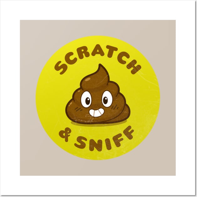 Scratch & Sniff Poo Wall Art by petemcbride